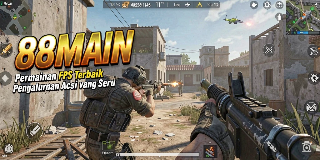 Gameplay seru dari 88MAIN dalam pertempuran FPS yang intens.