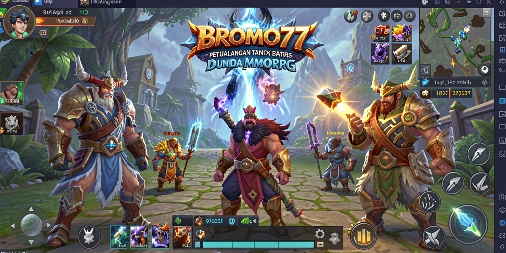Gameplay menarik di dunia BROMO77 MMORPG.