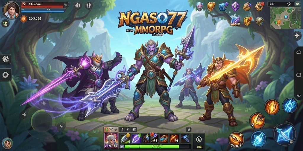 Screenshot gameplay menunjukkan aksi seru dalam dunia <strong>NGASO77</strong>.
