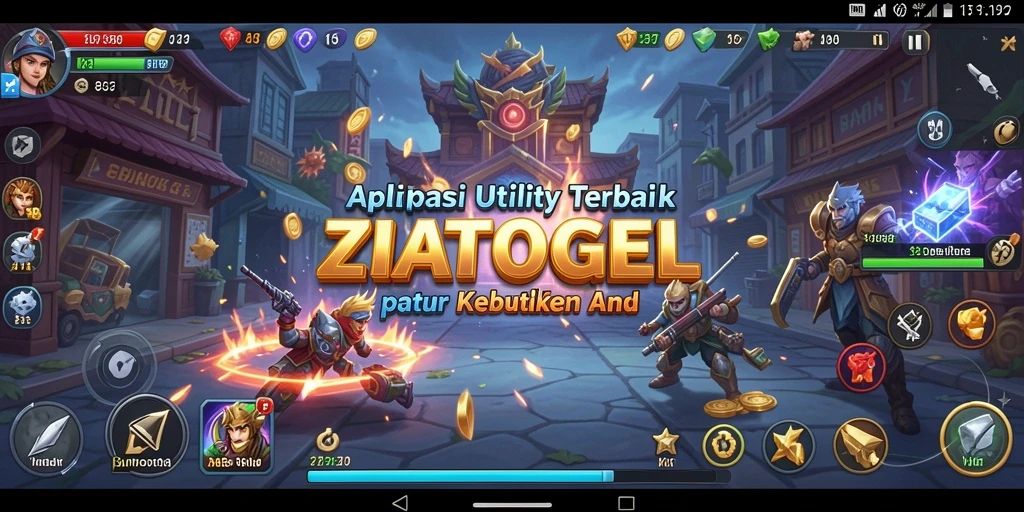 Tampilan antarmuka pengguna ZIATOGEL yang sederhana dan intuitif.